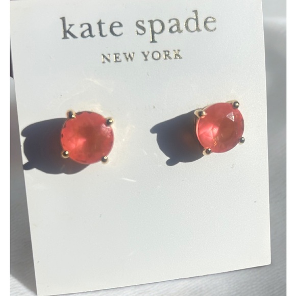 kate spade Jewelry - Kate Spade Pink Crystal Stud Earrings – NWT, 14K Gold Fill,  Designer Earrings
